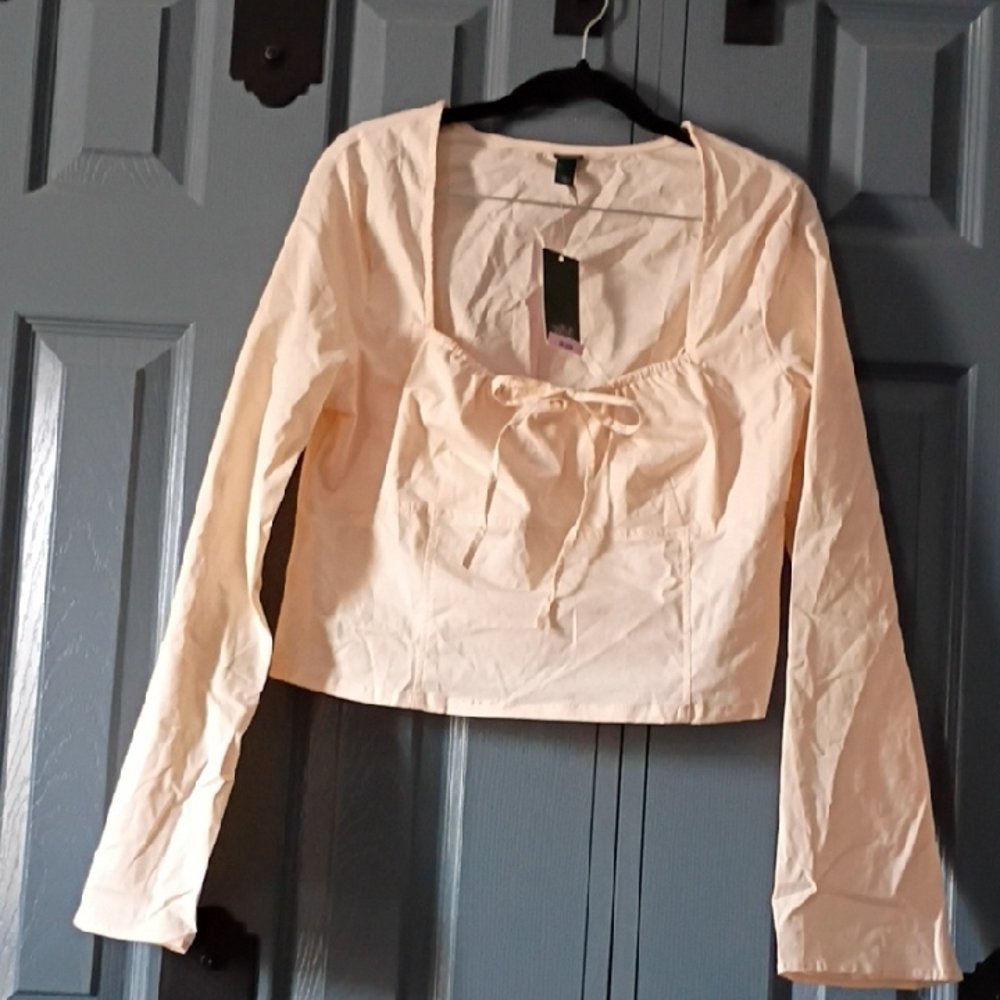 Wild Fable Beige Crop Top